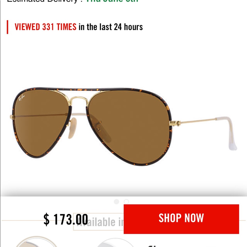 Gold ray ban aviators with tortoise frame